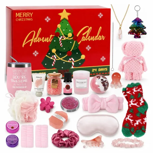 Bath bomb advent calendar for women - 24 pcs