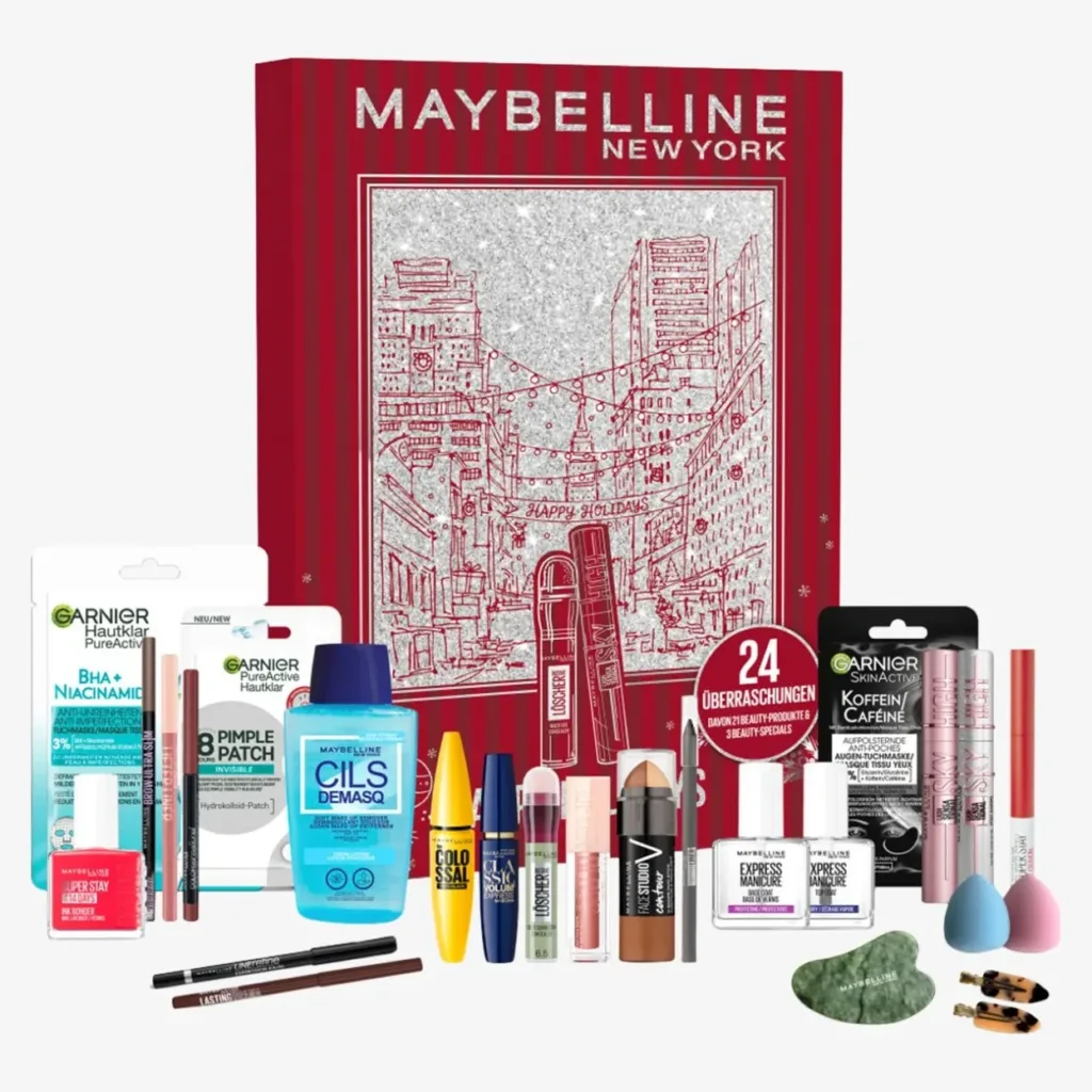 Maybelline New York kosmetikos advento kalendorius – 24 langeliai