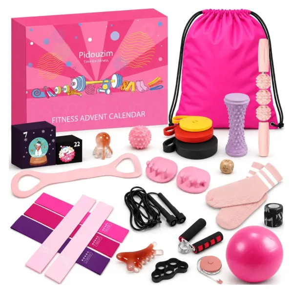 Fitness advent calendar for women - yoga and workouts