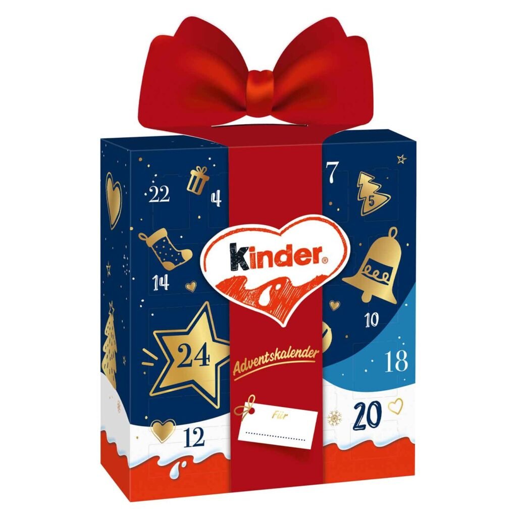 Kinder šokolado advento kalendorius – Mix dovanų dėžutė