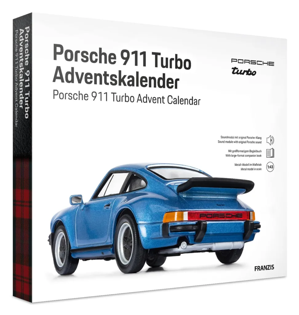 Porsche 911 Turbo advento kalendorius – modelis 1:43 su garsu
